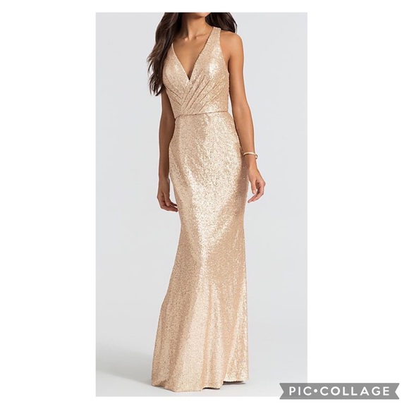 Bari Jay gold sequin dress - Picture 1 of 11